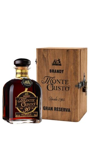 Brandy Monte Cristo Gran Reserva 30 Años con Estuche de Madera