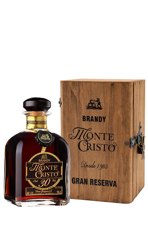 Brandy Monte Cristo Gran Reserva 30 Años con Estuche de Madera